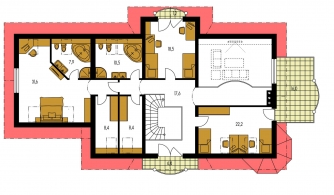 Grundriss des Obergeschosses - EXCLUSIV 250